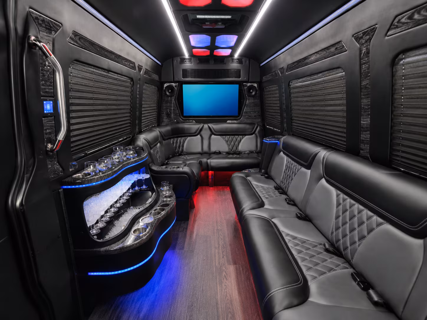 north las vegas 30 passenger party bus inside