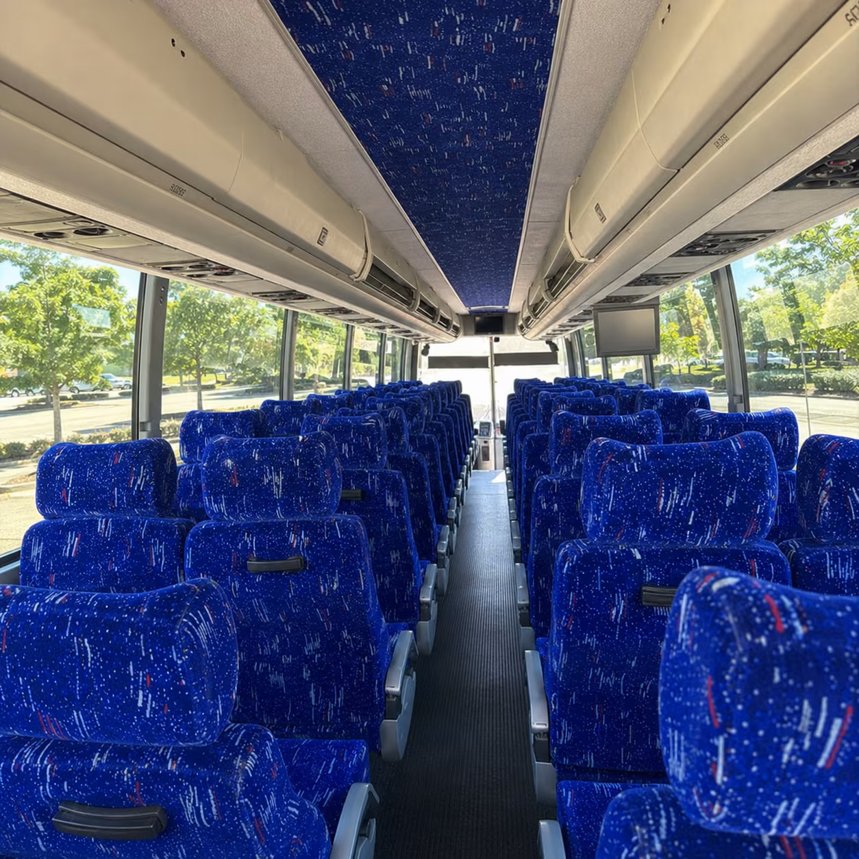 north las vegas charter bus interior