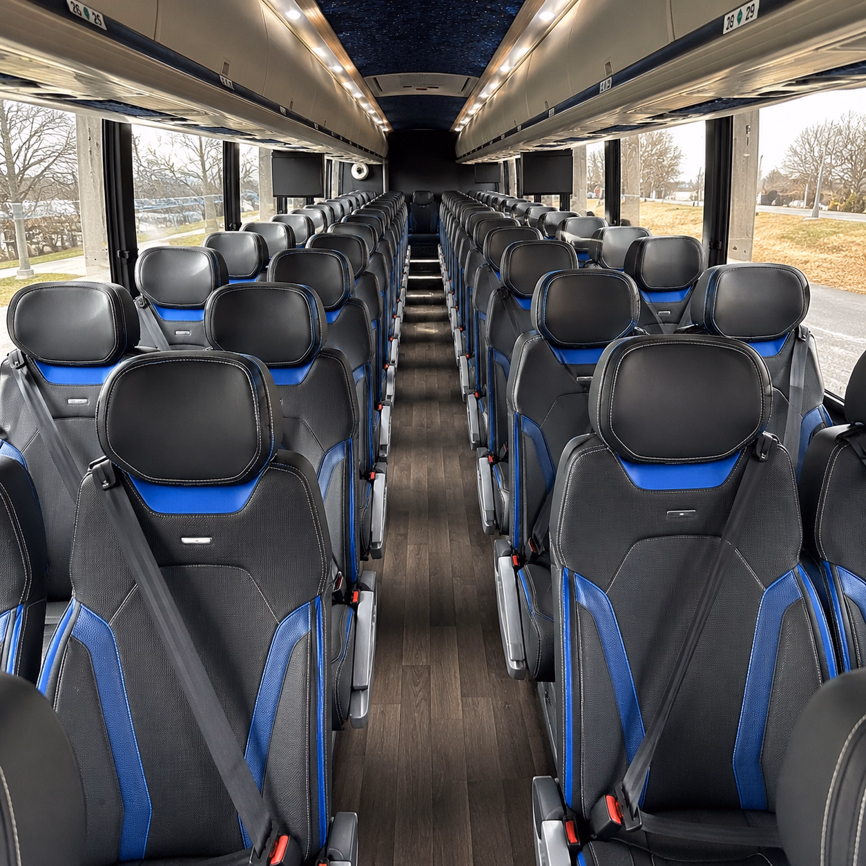 north las vegas charter bus services inside