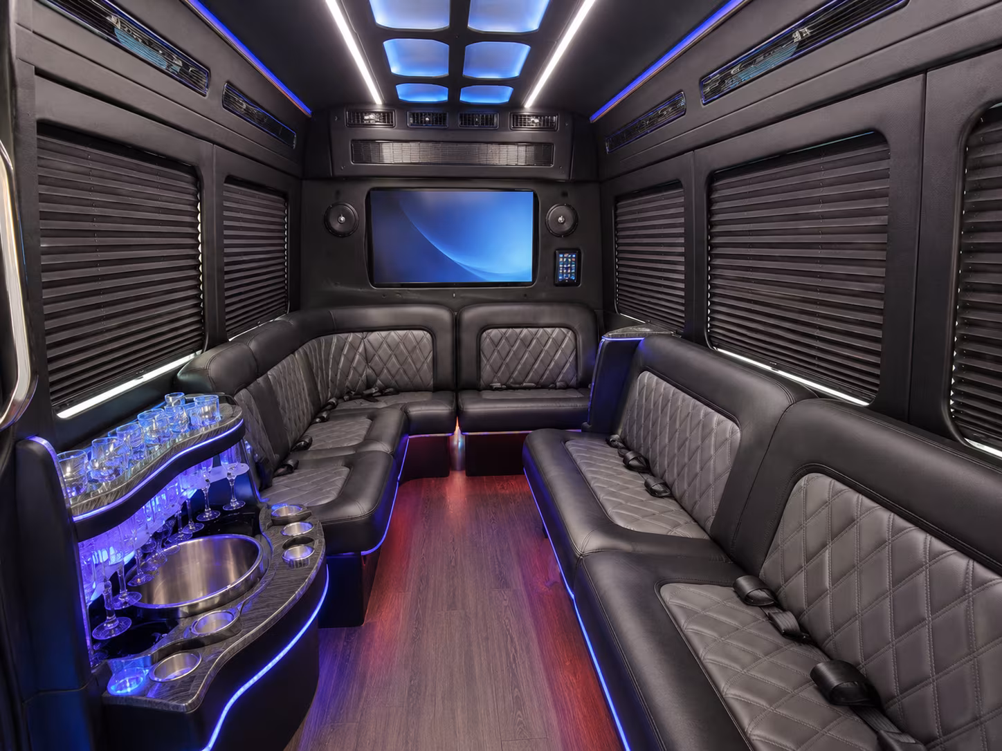 north las vegas party bus interior